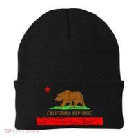 Retro California Republic Flag Beanie thumb 0