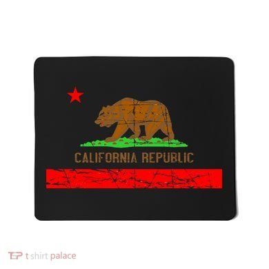 Retro California Republic Flag Mousepad