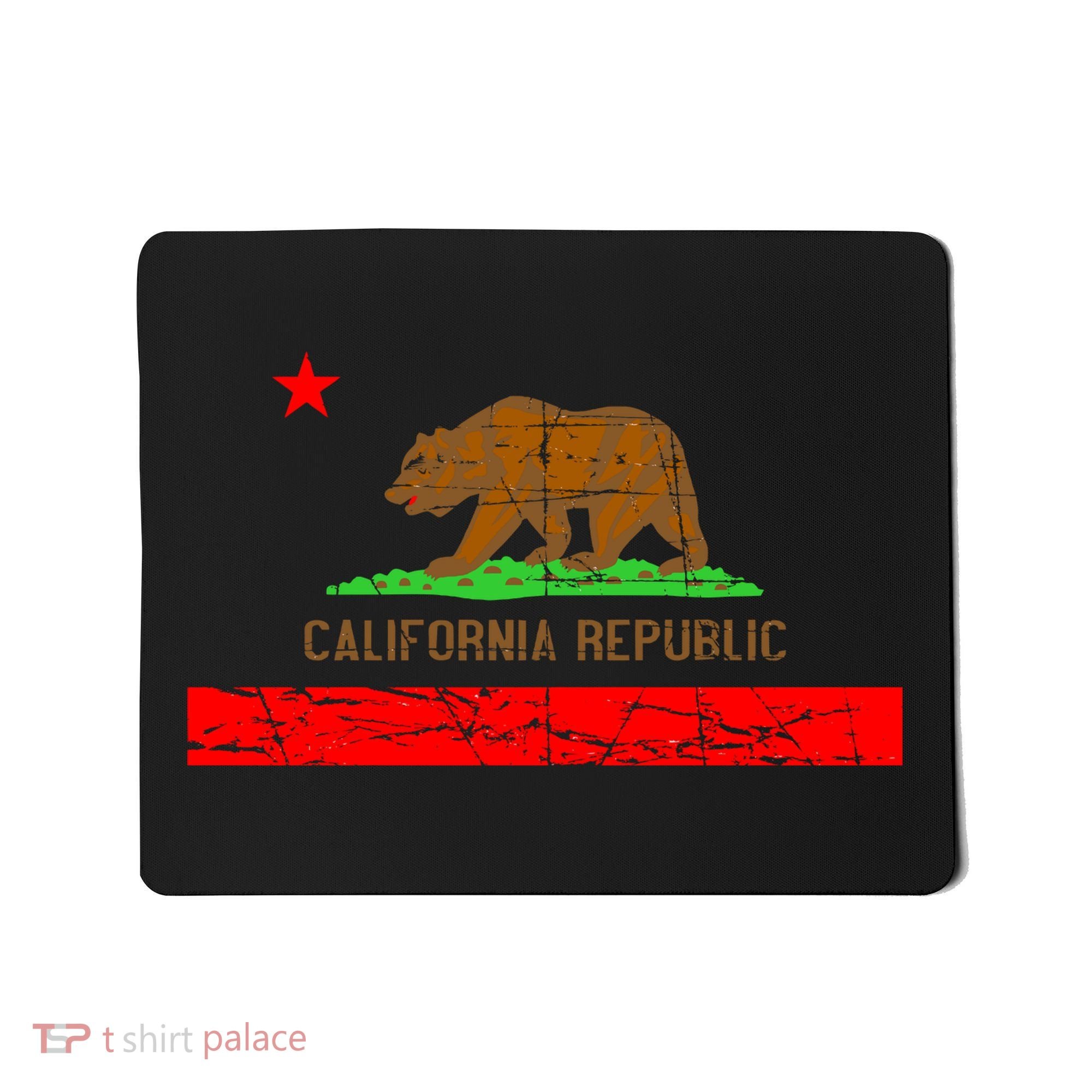 Retro California Republic Flag Mousepad