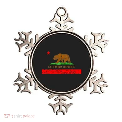 Retro California Republic Flag Ornament