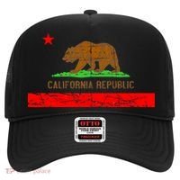 Retro California Republic Flag Hat thumb 0