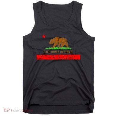 Retro California Republic Flag Tank Top