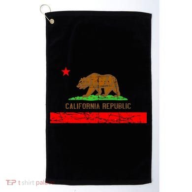 Retro California Republic Flag Golf Towel