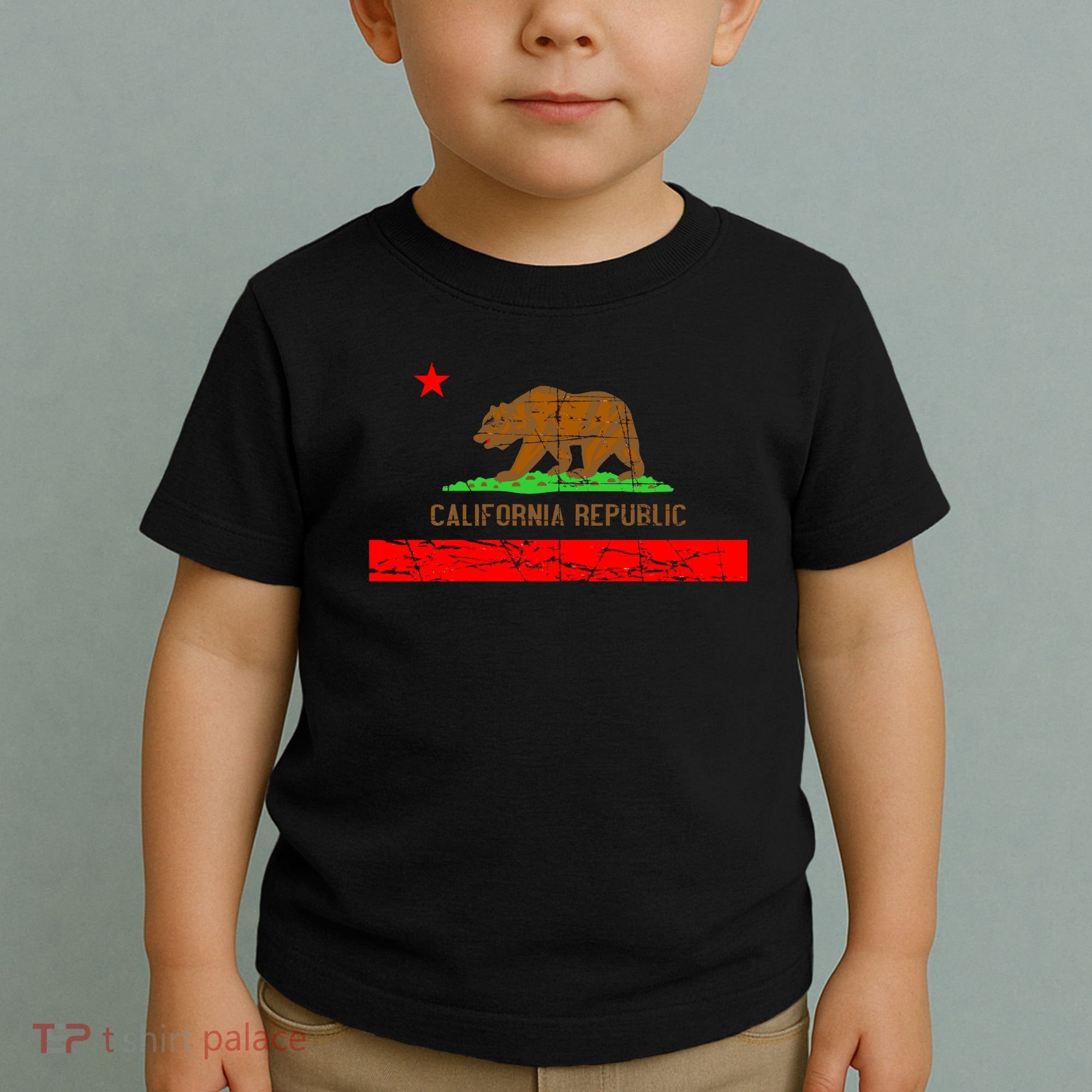Retro California Republic Flag Toddler T-Shirt