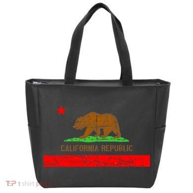 Retro California Republic Flag Tote Bag