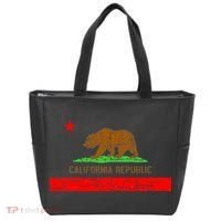 Retro California Republic Flag Tote Bag thumb 0