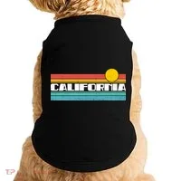 Retro California Stripe Logo Doggie Tank thumb 0