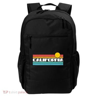 Retro California Stripe Logo Backpack