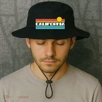 Retro California Stripe Logo Bucket Hat thumb 2