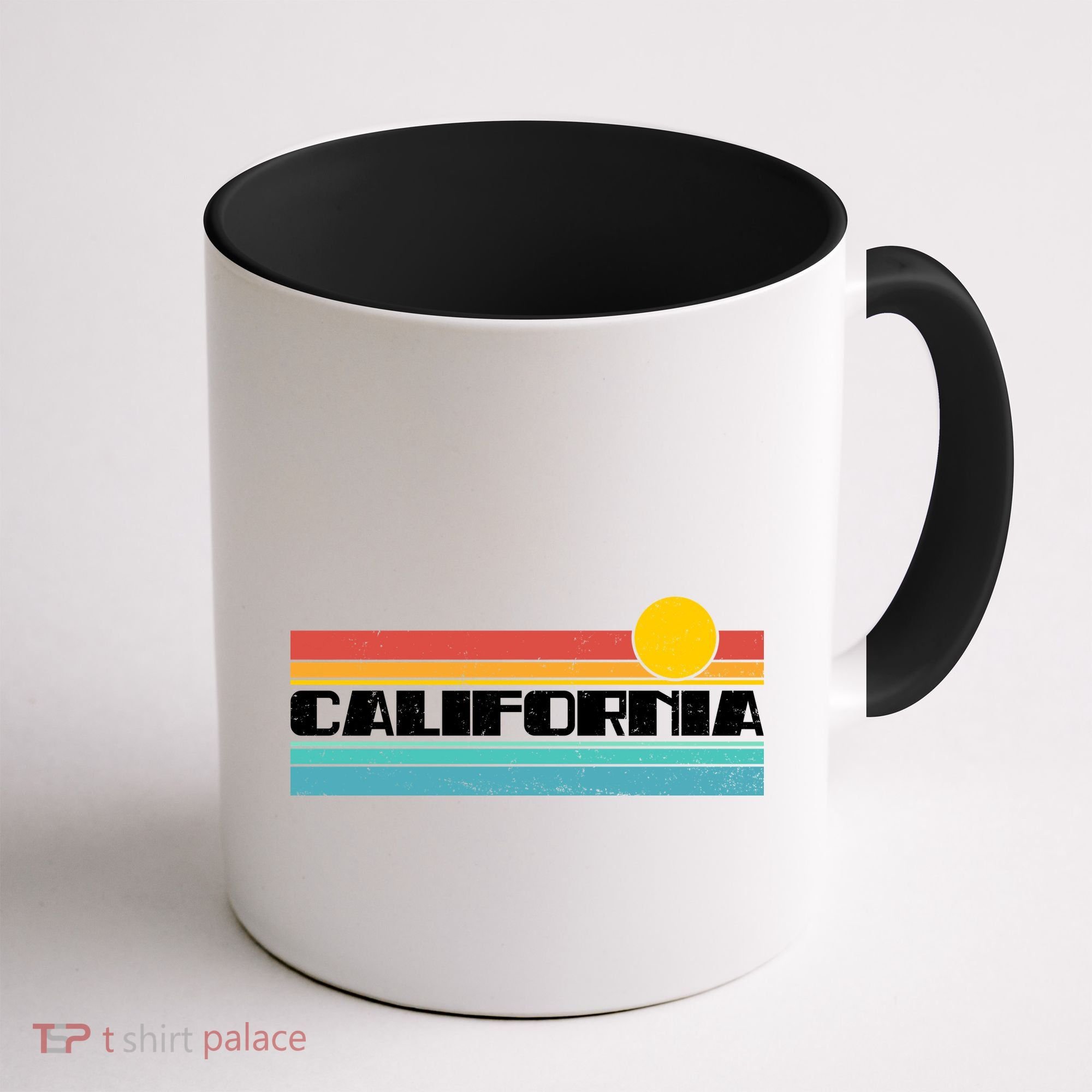 Retro California Stripe Logo Coffee Mug