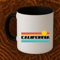Retro California Stripe Logo Coffee Mug thumb 2