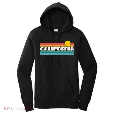 Retro California Stripe Logo Women's Hoodie