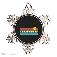 Retro California Stripe Logo Ornament thumb 0
