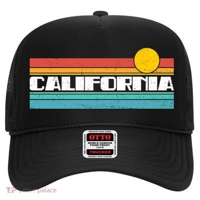 Retro California Stripe Logo Hat
