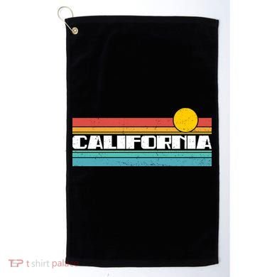 Retro California Stripe Logo Golf Towel