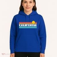 Retro California Stripe Logo Hoodie thumb 5