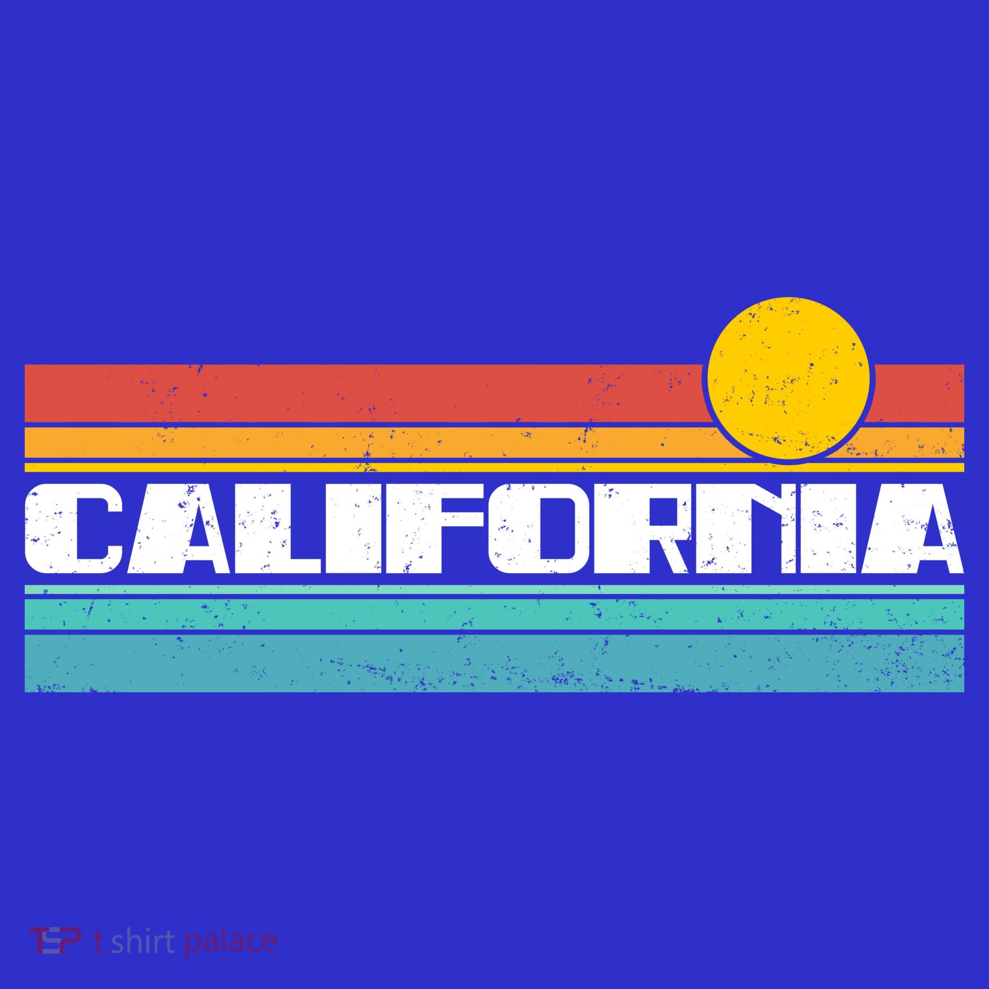 Retro California Stripe Logo Long Sleeve Shirt