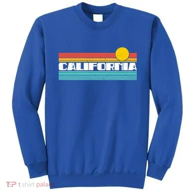 Retro California Stripe Logo Sweatshirt