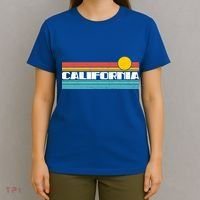 Retro California Stripe Logo T-Shirt thumb 4