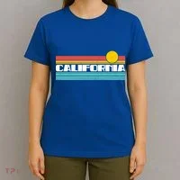 Retro California Stripe Logo T-Shirt thumb 4