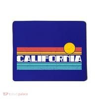 Retro California Stripe Logo Mousepad thumb 0