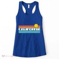 Retro California Stripe Logo Women's Tank Top thumb 0