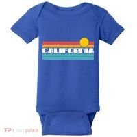 Retro California Stripe Logo Baby Bodysuit thumb 0