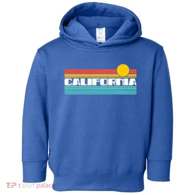 Retro California Stripe Logo Toddler Hoodie