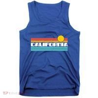 Retro California Stripe Logo Tank Top thumb 0