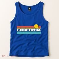 Retro California Stripe Logo Tank Top thumb 2