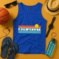 Retro California Stripe Logo Tank Top thumb 4
