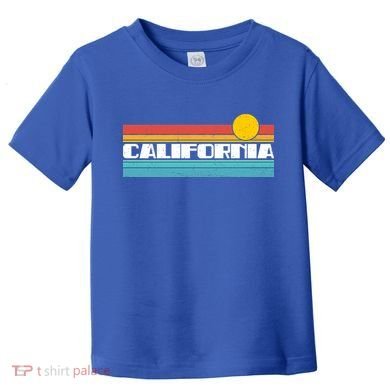 Retro California Stripe Logo Toddler T-Shirt