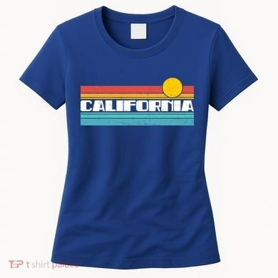 Retro California Stripe Logo Women's T-Shirt