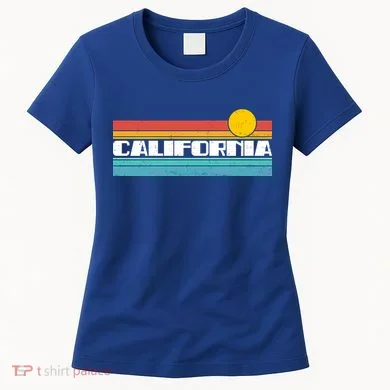 Retro California Stripe Logo Women's T-Shirt