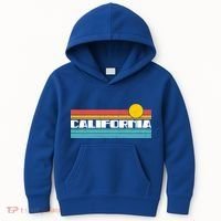 Retro California Stripe Logo Kids Hoodie thumb 0