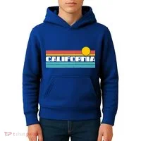 Retro California Stripe Logo Kids Hoodie thumb 4