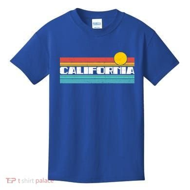 Retro California Stripe Logo Kids T-Shirt