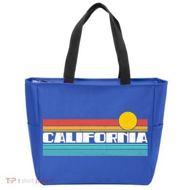Retro California Stripe Logo Tote Bag
