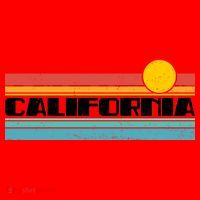Retro California Stripe Logo Santa Hat thumb 1