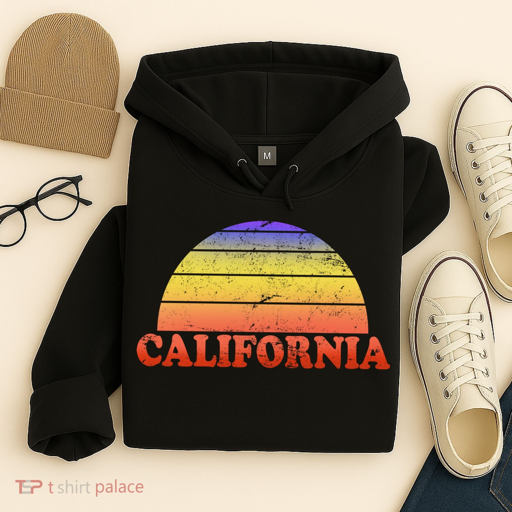 Retro California Sun Hoodie