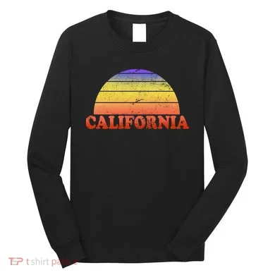 Retro California Sun Long Sleeve Shirt