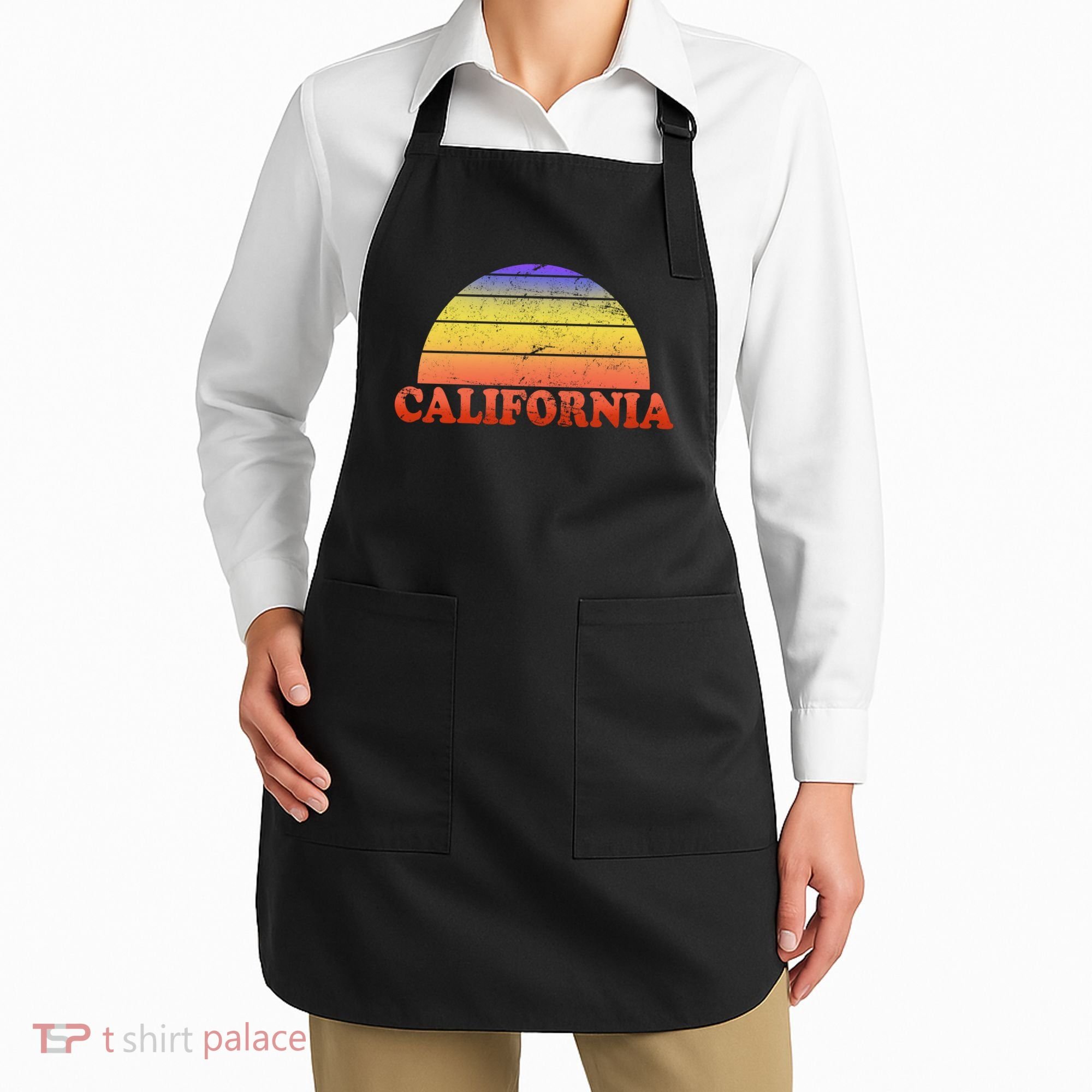 Retro California Sun Apron