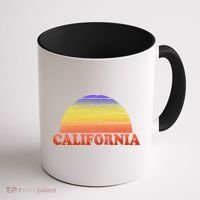Retro California Sun Coffee Mug thumb 1