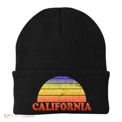 Retro California Sun Beanie