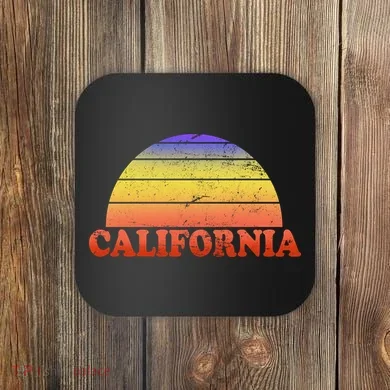 Retro California Sun Coaster
