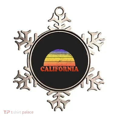 Retro California Sun Ornament