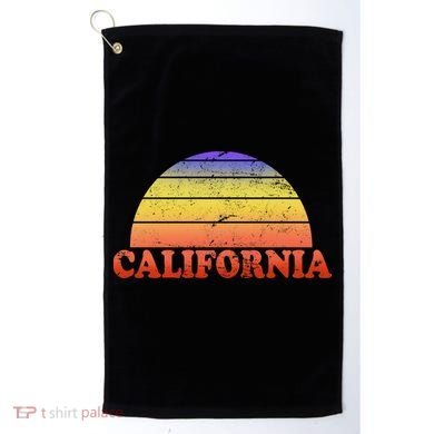 Retro California Sun Golf Towel