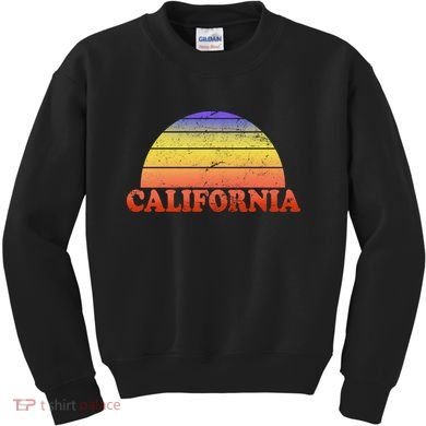 Retro California Sun Kids Sweatshirt