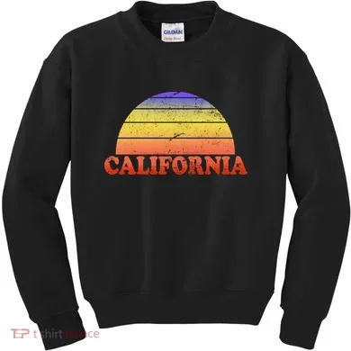 Retro California Sun Kids Sweatshirt