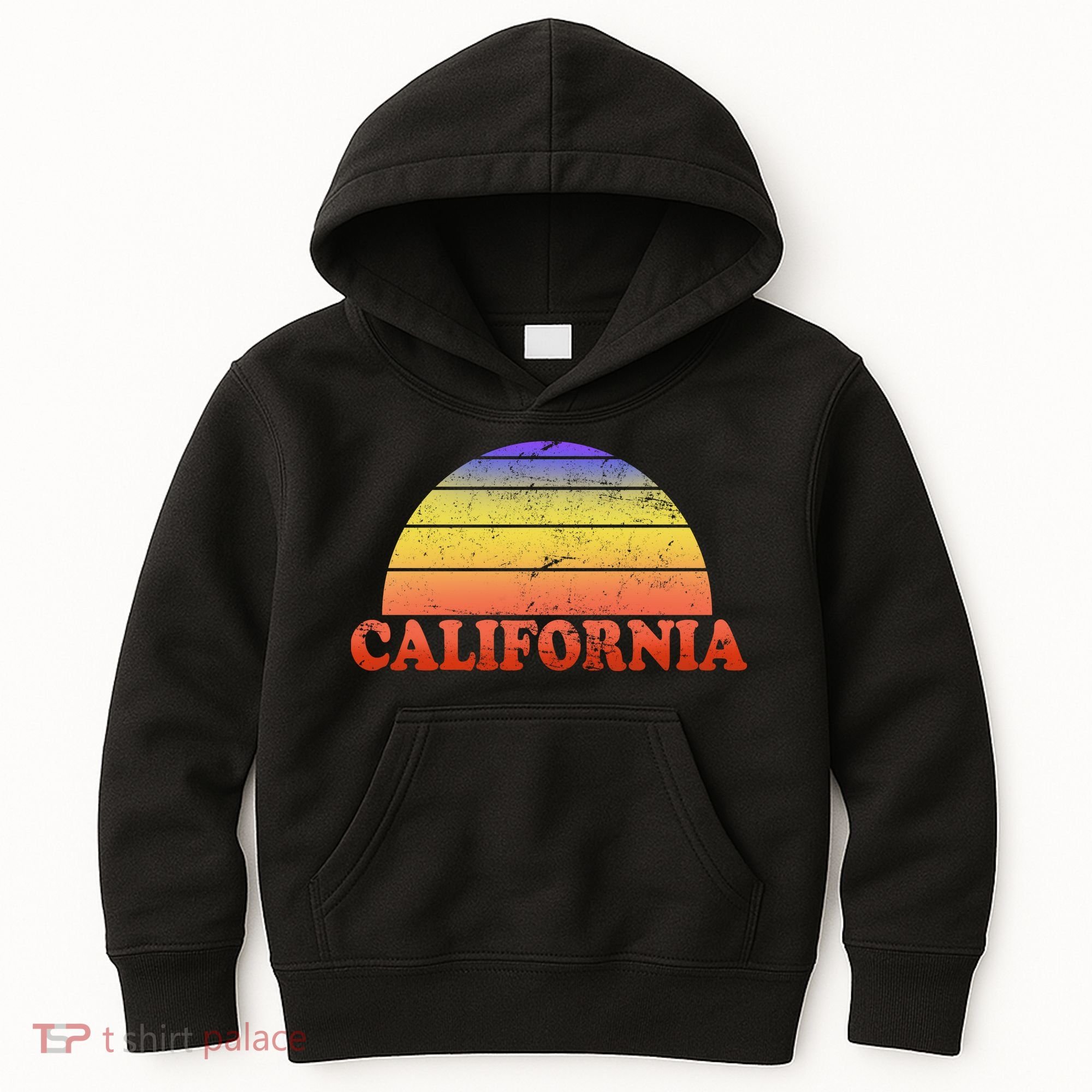 Retro California Sun Kids Hoodie